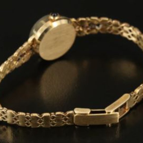 Vintage 14K Doxa Diamond Stem Wind Wristwatch - Picture 2 of 6